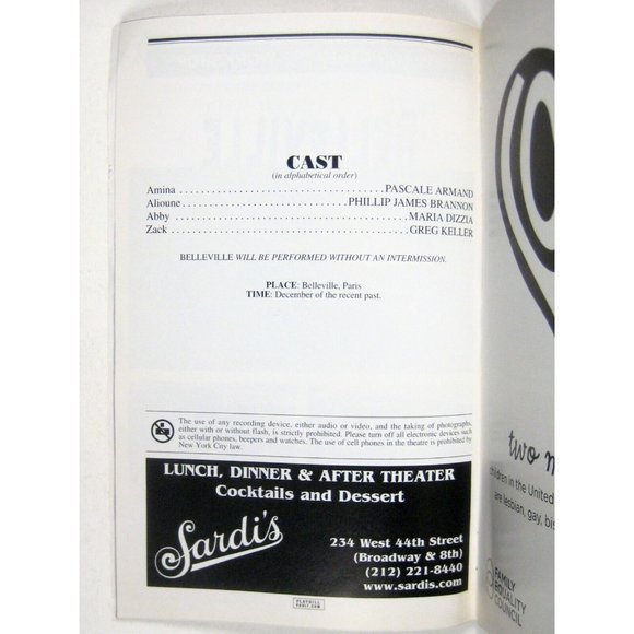 Belleville Playbill February 2013 Amy Herzog Pascal Armand Philip James Brannon - Picture 4 of 6